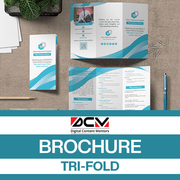 tri-fold brochure design service image