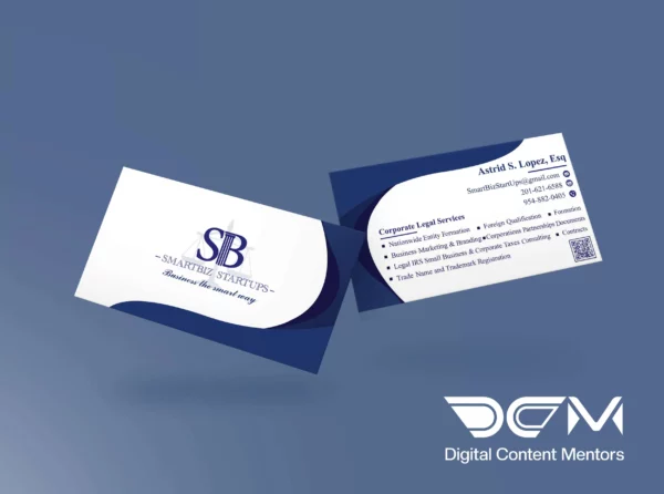 smartbiz startups business card design